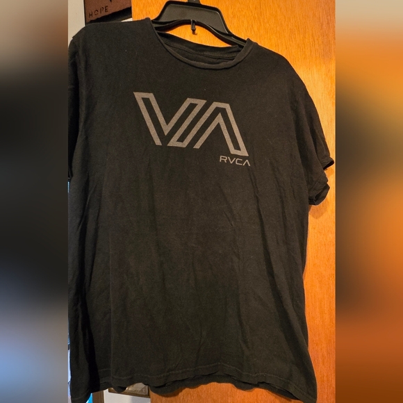 RVCA charcoal Gray/black T-shirt SzL - Picture 7 of 8